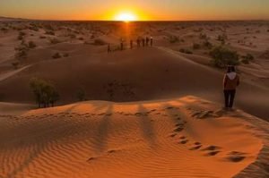 Le coucher de soleil